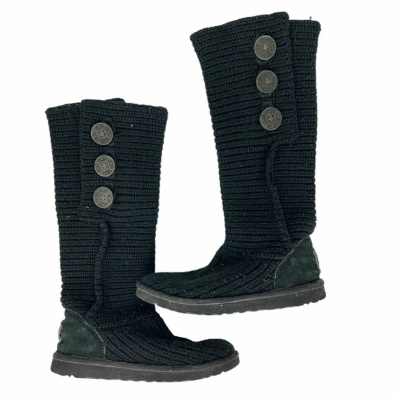 UGG Shoes - UGG Australia Womens Black Classic Cardy Sz 6